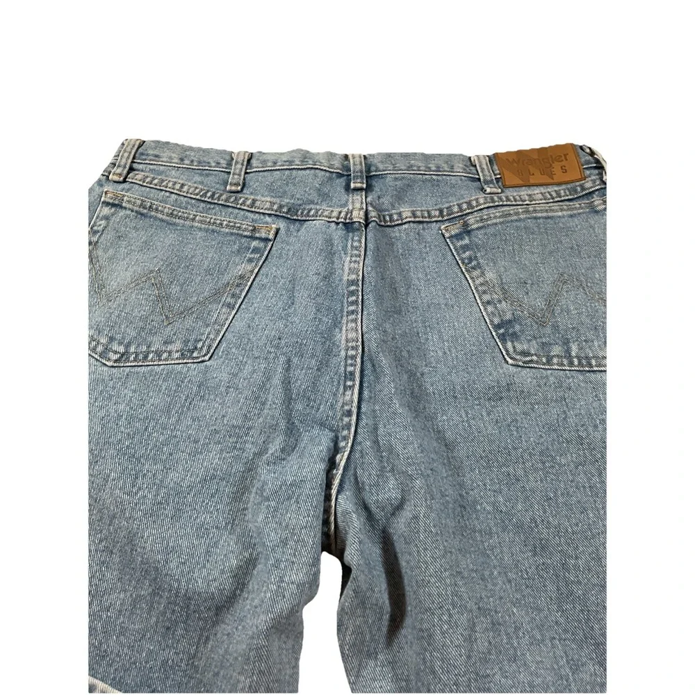 Wrangler Blues Jeans Men's‎ 40X30 Light Blue Wide Leg Denim L2